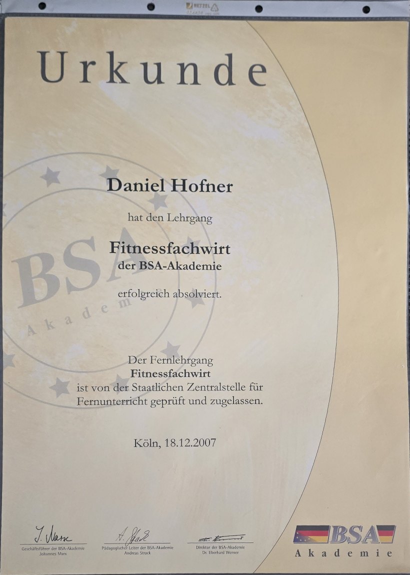 Fitnessfachwirt