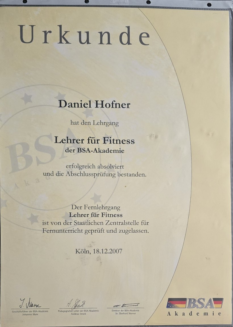 Lehrer für Fitness